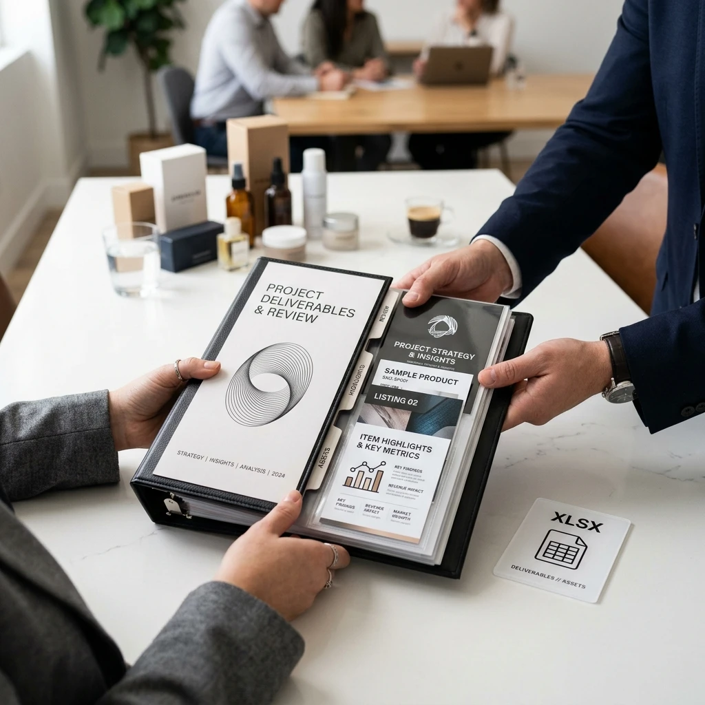 Agency delivering a review-ready XLSX for Amazon title compliance.