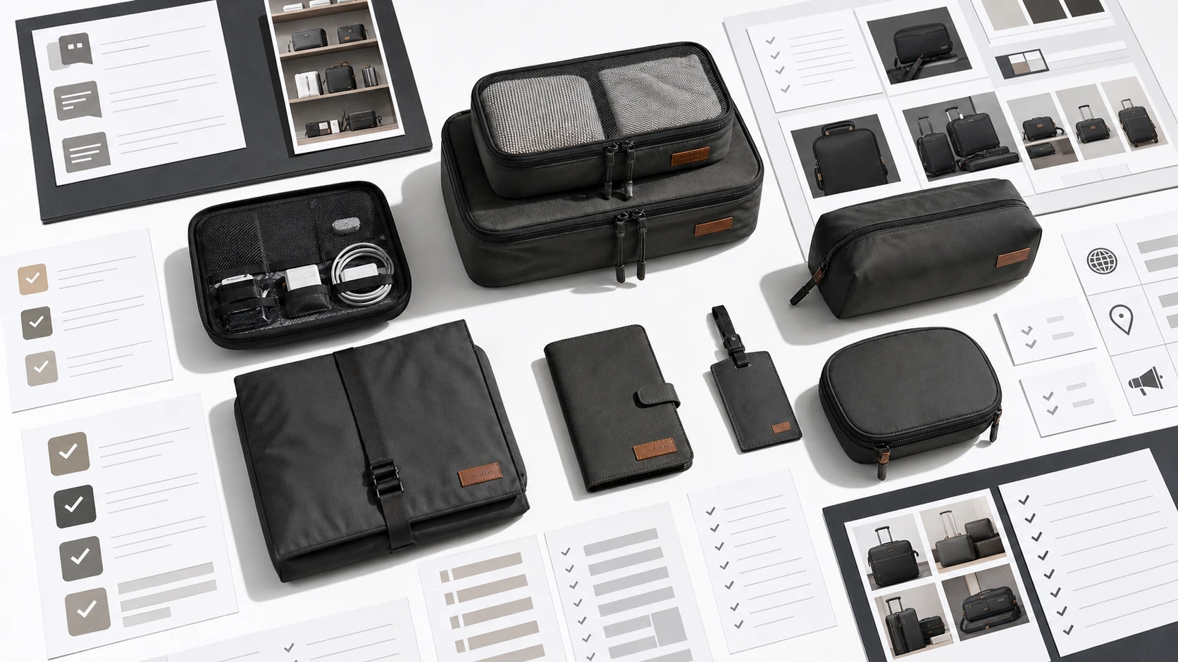 AI brand consistency checklist for travel accessories brand content review.