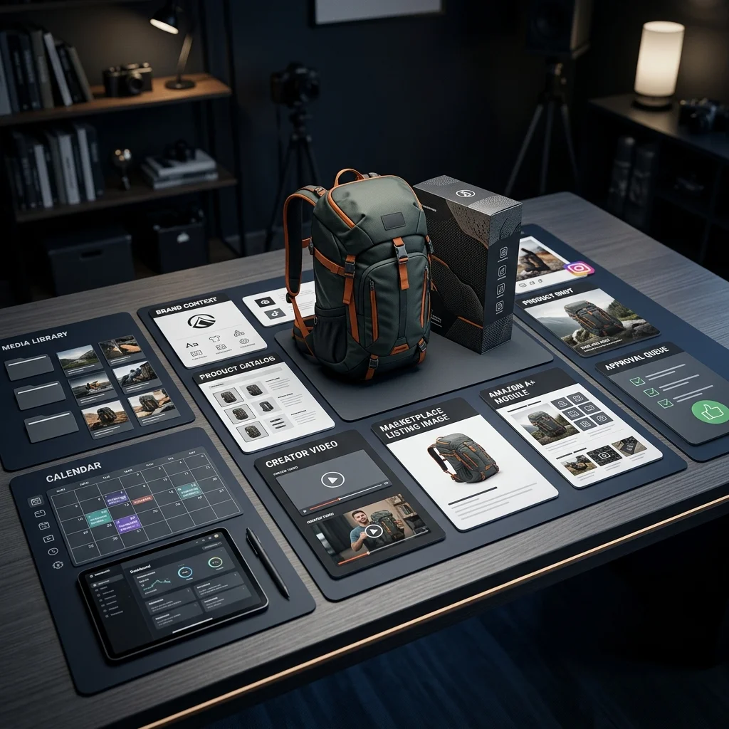 Product-aware AI content automation workflow for ecommerce brands.