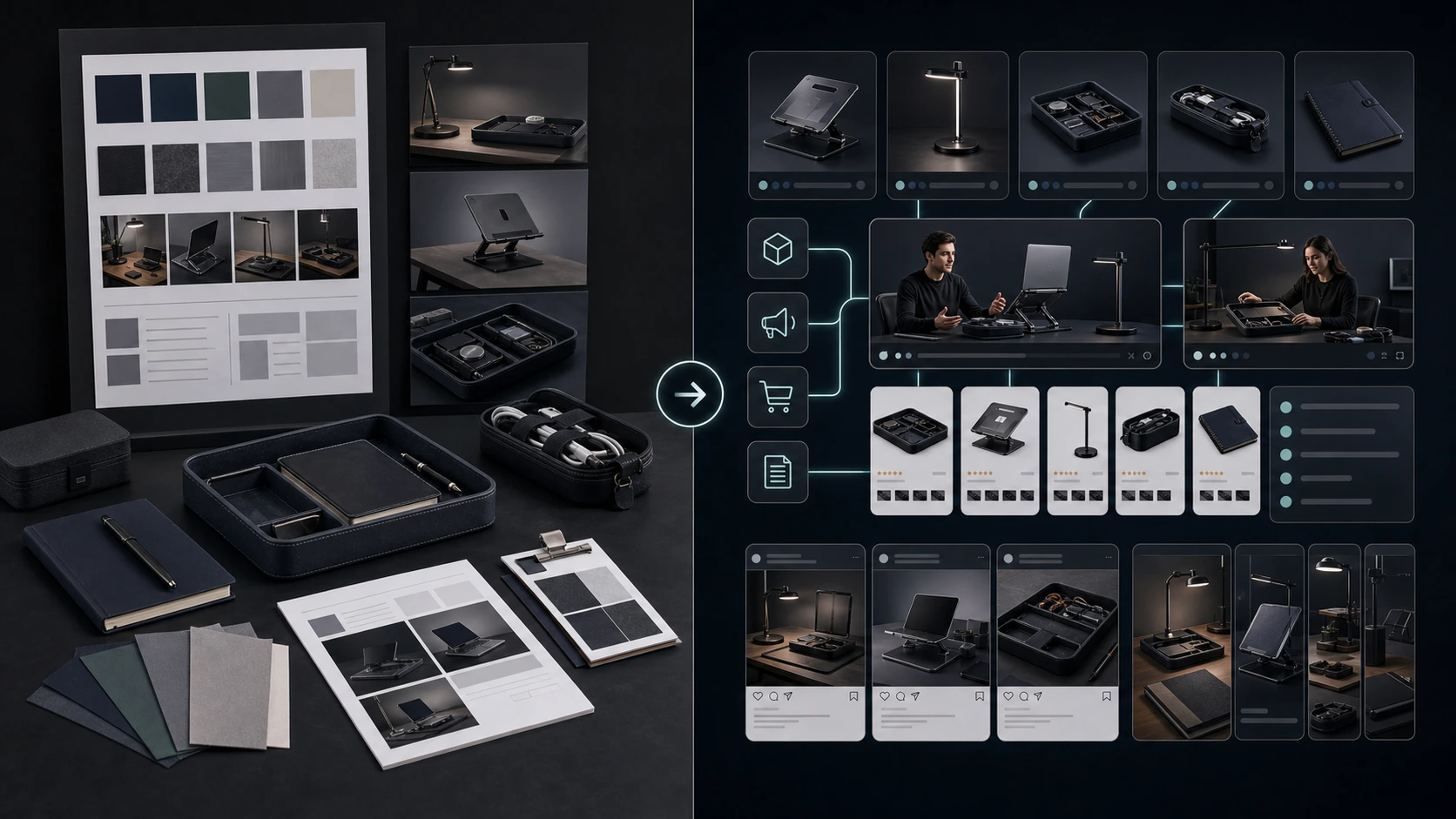 Brand DNA compared with traditional brand guidelines for ecommerce AI content workflows.