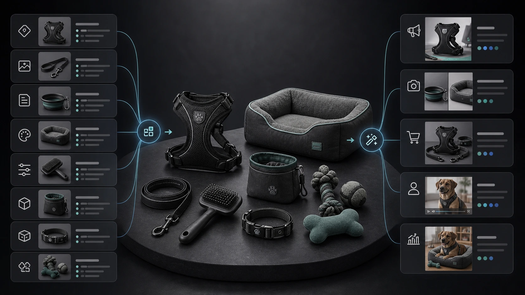 Product catalog as source of truth for AI-generated ecommerce content.