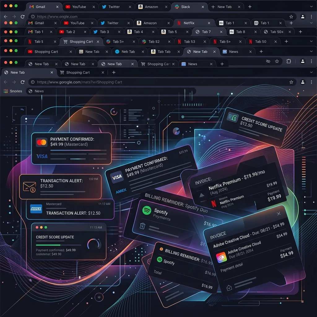 Friction of credit limits and invoices across scattered AI tools